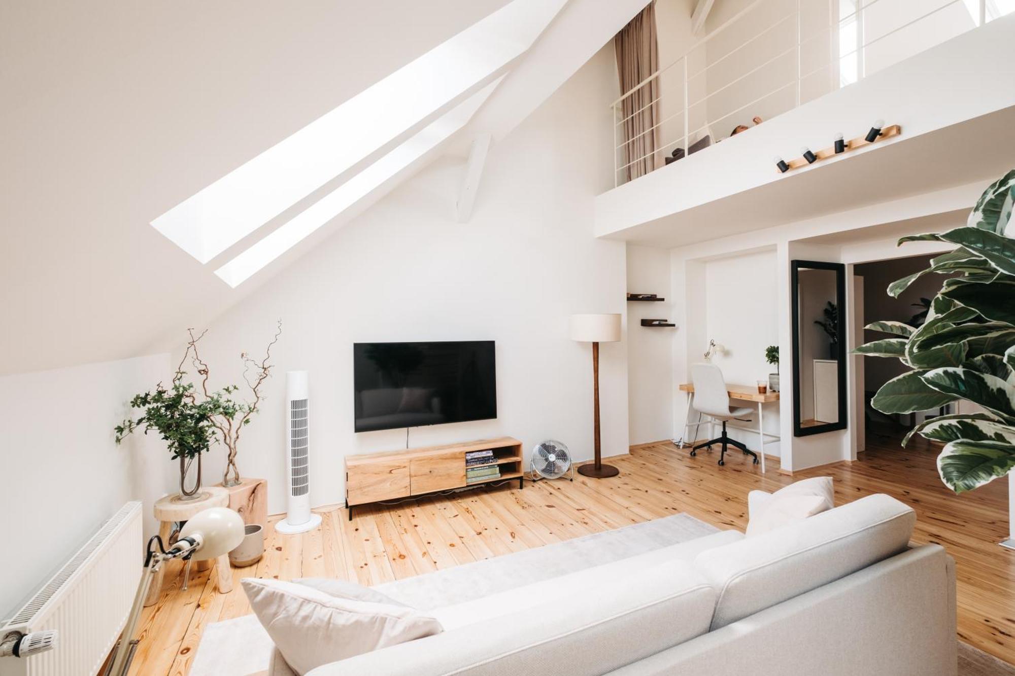 Appartement Modern Sunlit Loft With A/c In Prime Location Prague